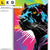 Led Wechsel Leinwand Pop Art Panther Hochformat Motivorschau