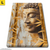 Leinwandbild Buddha Statue Im Goldenen Bambus Hochformat Produktvorschau