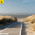 Leinwandbild Strand Auf Langeoog Panorama Zoom