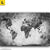 Leinwandbild Weltkarte Grautoene Querformat Motivorschau