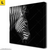 Leinwandbild Zebra Schwarzweiss Quadrat Produktvorschau